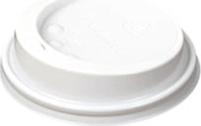 80mm White Sip-Thru Cup Lids X 1000